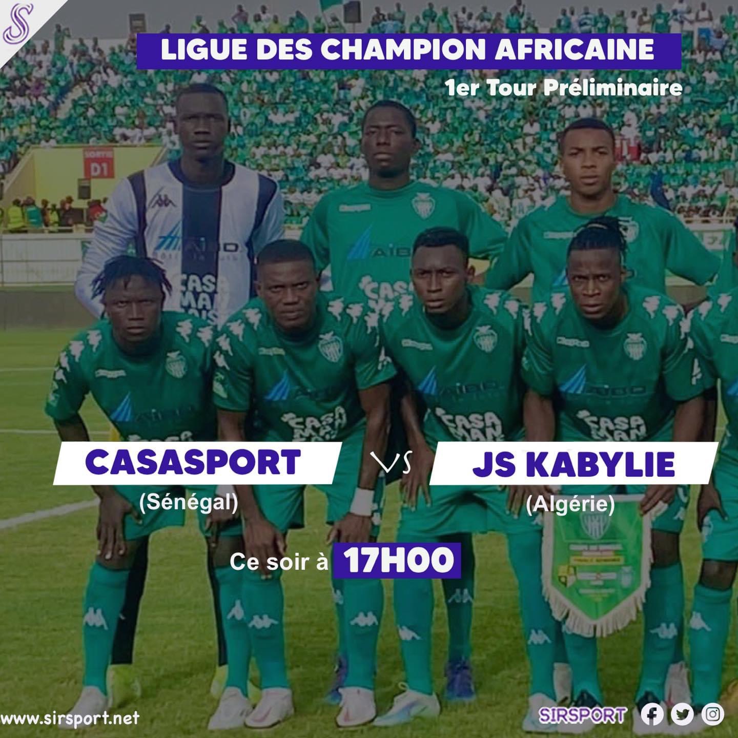 Préliminaires des champions CAF, le Casa Sport face à JS Kabylie