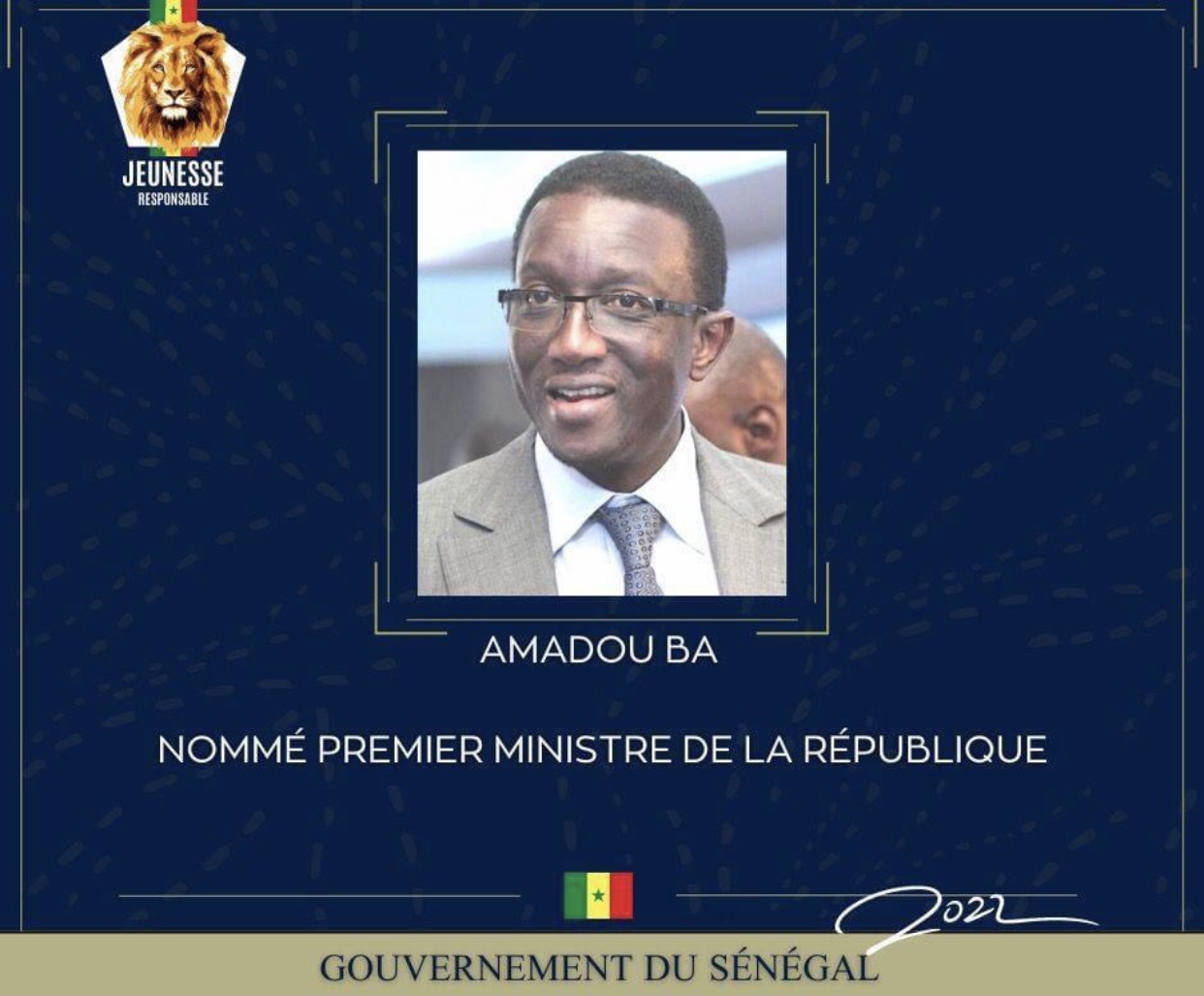 Amadou Ba, le nouveau Premier Ministre du gouvernement