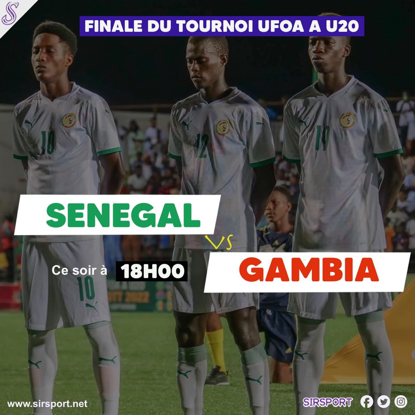 Jour de finale UFOA U20: Sénégal vs Gambie au stade Cheikh Boidiya