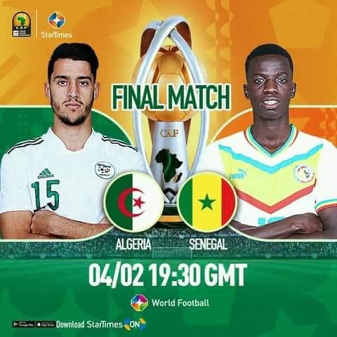 Finale Chan / Sénégal vs Algérie ce soir